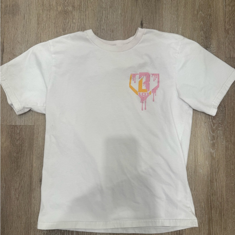 Boys Baseball Lifestyle White Graphic T-Shirt